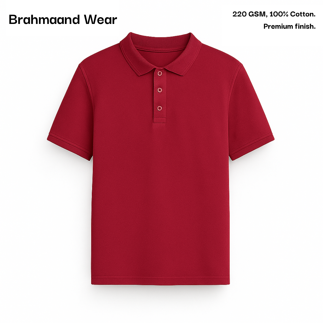 COTTON POLO [4 Solid Colours] [220 GSM]
