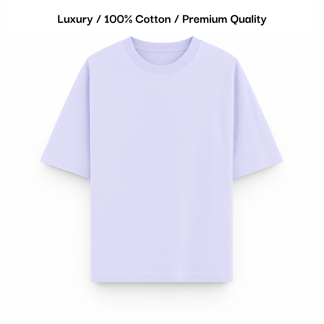 TERRY COTTON OVERSIZED TEE [8 Solid Colours] [210 GSM]