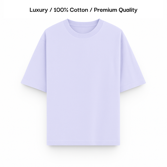 TERRY COTTON OVERSIZED TEE [8 Solid Colours] [210 GSM]