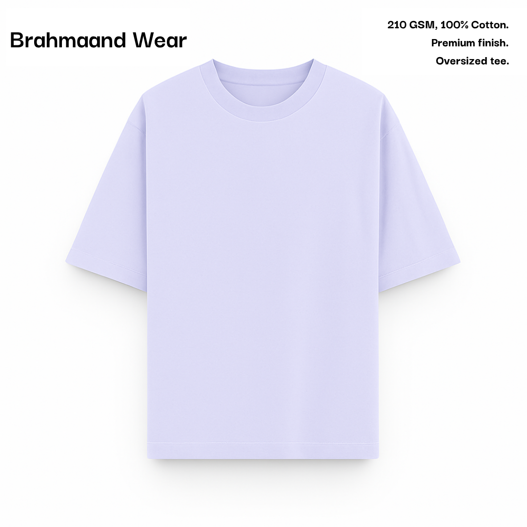 TERRY COTTON OVERSIZED TEE [8 Solid Colours] [210 GSM]