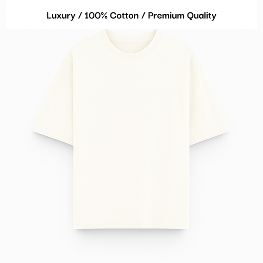 TERRY COTTON OVERSIZED TEE [8 Solid Colours] [210 GSM]