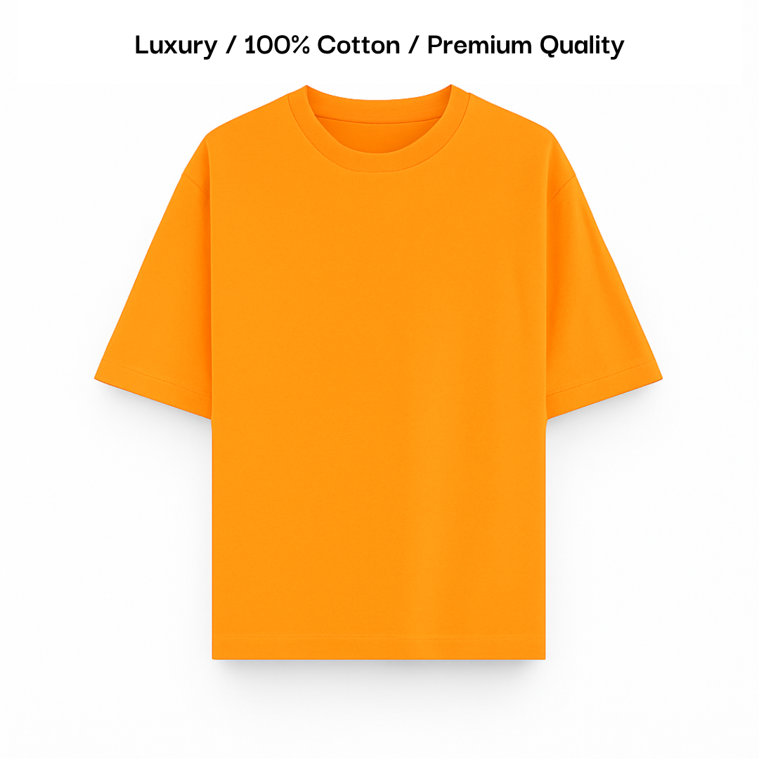 TERRY COTTON OVERSIZED TEE [8 Solid Colours] [210 GSM]