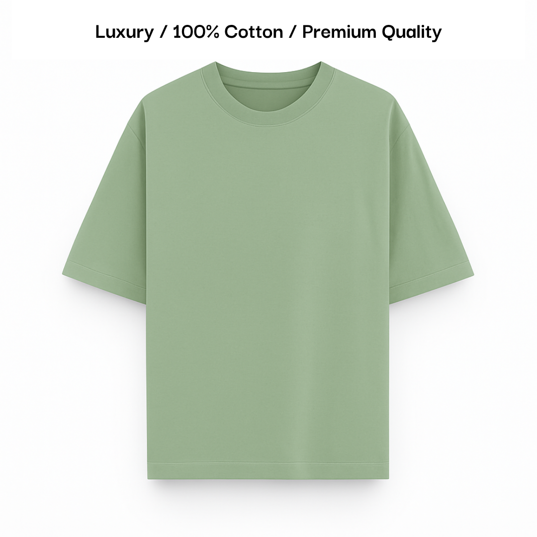 TERRY COTTON OVERSIZED TEE [8 Solid Colours] [210 GSM]