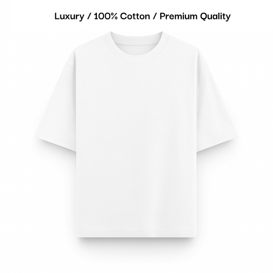 COTTON OVERSIZED TEE [180 GSM, 100% COTTON]