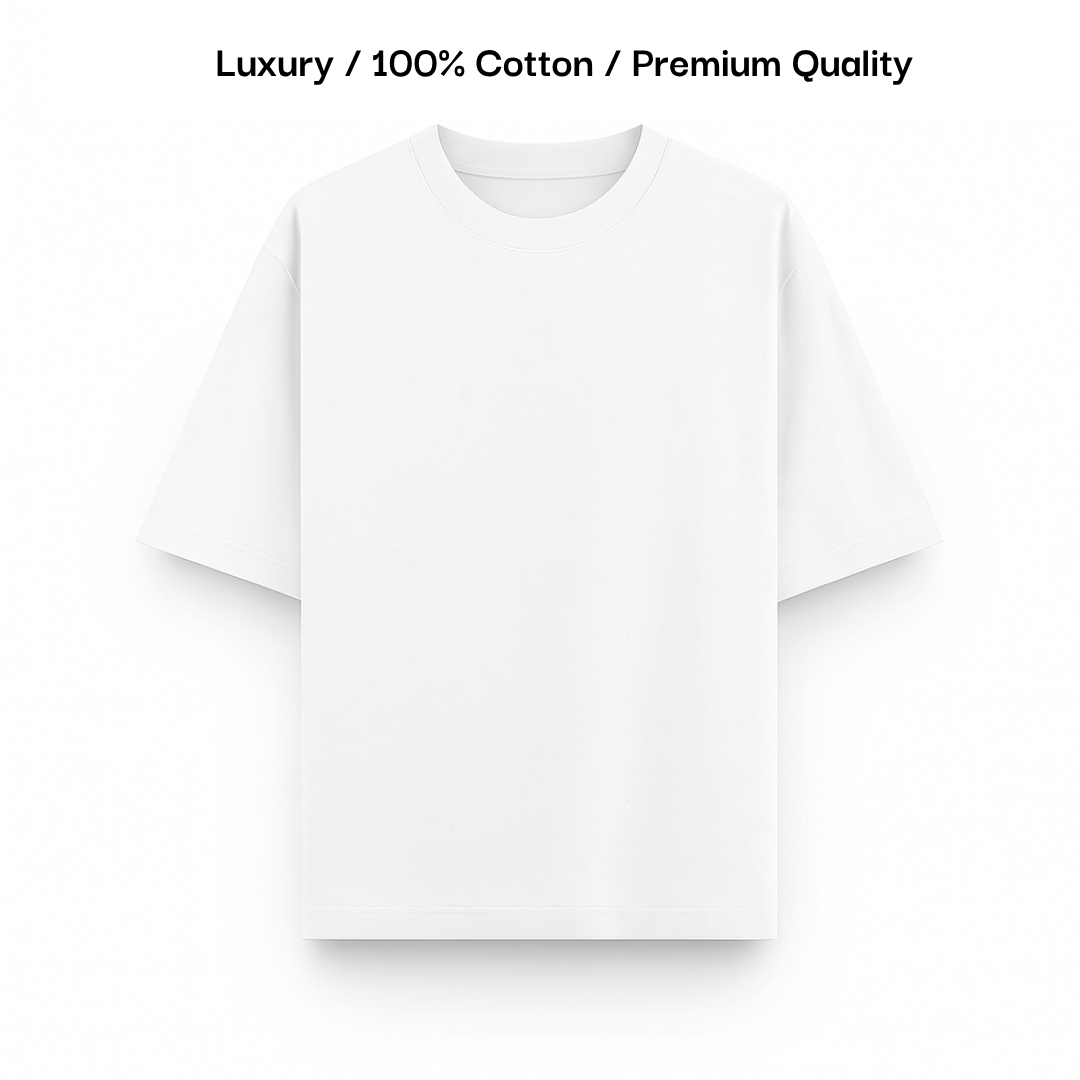 TERRY COTTON OVERSIZED TEE [8 Solid Colours] [210 GSM]